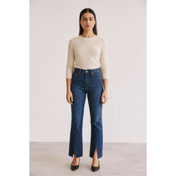 VERONICA BEARD Blue Keane Long Straight Leg High Rise Jeans   Women's Size 25 - Picture 1 of 9